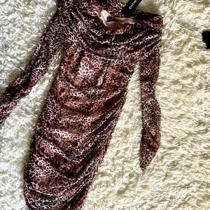 BEBE cheetah dress